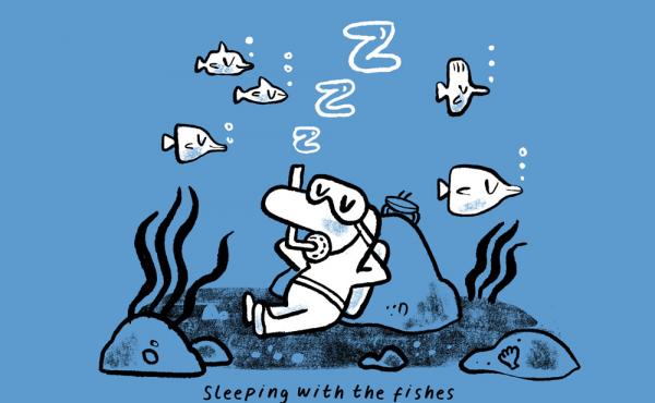 sleeping with the fish or fishes