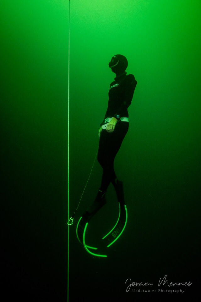 Freediver Instructor Jo in her first competition
